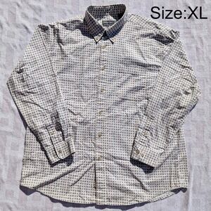 David Taylor Mens Classic Fit Geometric Print Button Down Long Sleeve Shirt XL